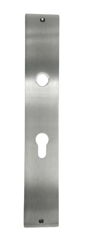 PLACA DE ACCESO LP MODERNA (E33) CROMO SATINADO SEGURIDAD